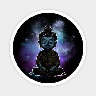 Cosmic Galaxy Buddha Magnet